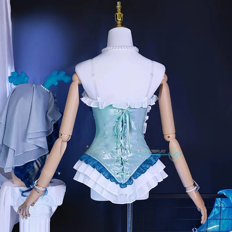 فيونا جيلمان أزياء تنكرية للعبة الهوية على شكل حرف V كاهنة كوسبلاي مثير بدلة سباحة للحفلات أنيمي زي كرنفال الهالوين