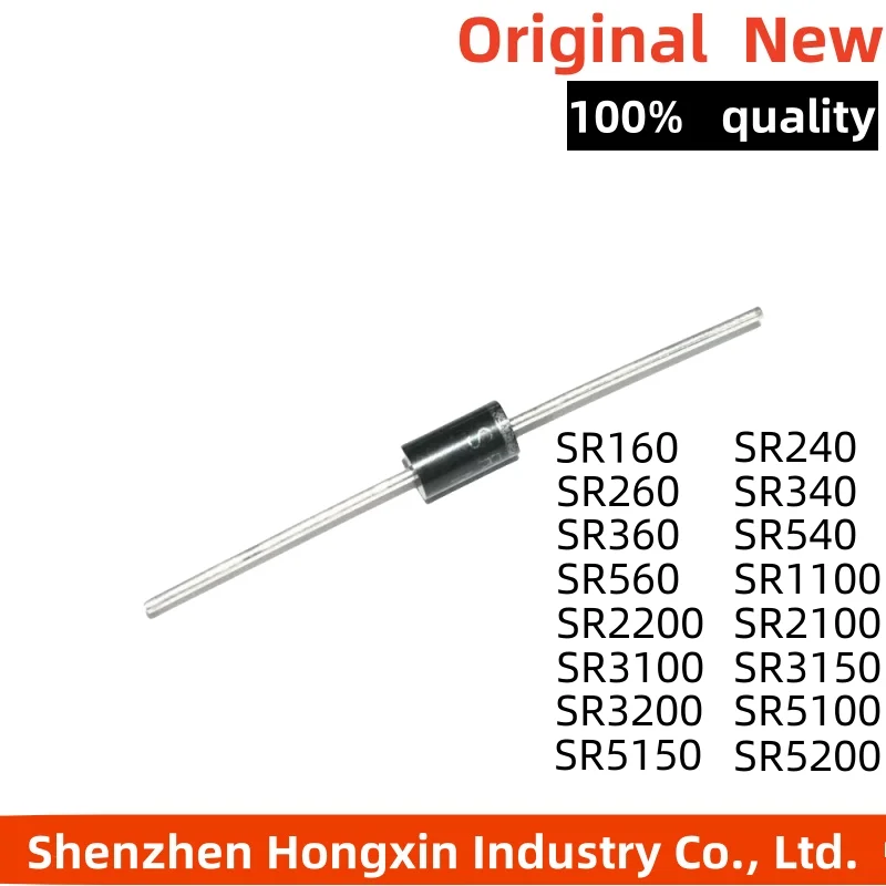 

20pcs SR160 SR240 SR260 SR340 SR360 SR540 SR560 SR1100 SR2100 SR2200 SR3100 SR3150 SR3200 SR5100 SR5150 SR5200 Schottky Diode