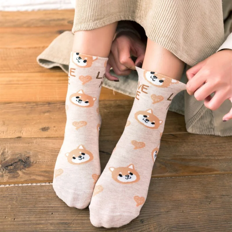 New Kawaii Cute  Panda Socks korean Style Women Cartoon Animal Cotton Woman Girls calcetines meias mulher skarpety sox