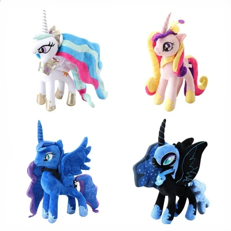

35CM My Little Pony Anime Plush Toys Unicorn Doll Pony Space Princess Moon Nightmare Moon Yuesui Dragon Children's Birthday Gift