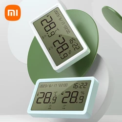 Xiaomi Deli Temperature Humidity Sensor Weather Station Indoor Home High Precision Electronic Thermometer Hygrometer Alarm Clock