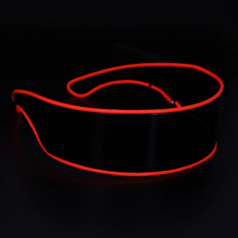 Gafas Cyber Punk con luz LED que brillan en la oscuridad, máscaras para Navidad y Halloween