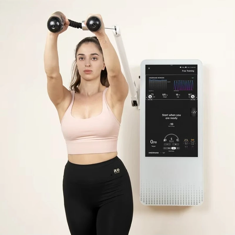 Multi Function Home Fitness Equipment Tonal Wall Mounted Smart Gym Dynamic Weight Strength Training view 5
