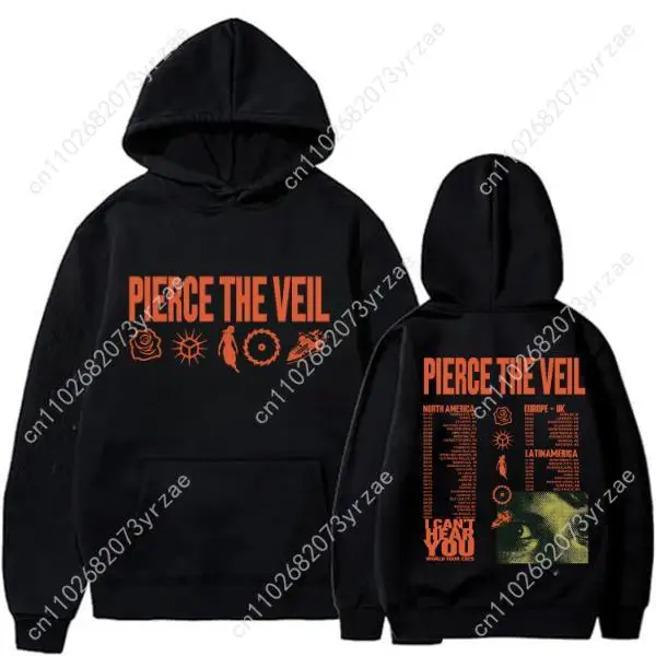 

Pierce The Veil Rock Band Retro Wash Hoodie Super Soft Sweatshirt Men Women Pullover Fashion Comfortable Breathable Vintage Tops