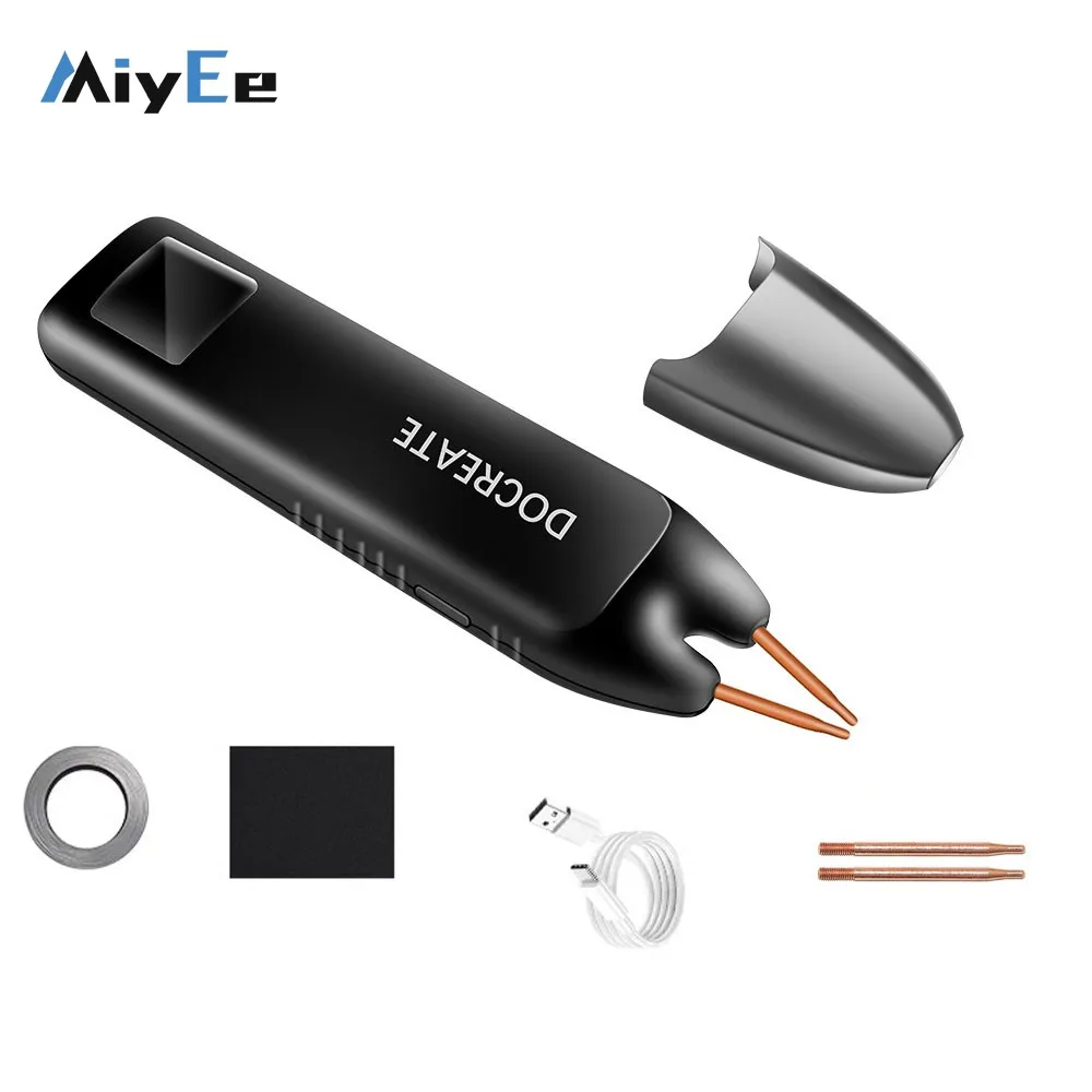 

Docreate-757 Mini Handheld Spot Welding Machine 18650 Lithium Battery Spot Welder with 1.33-inch TFT Color Screen