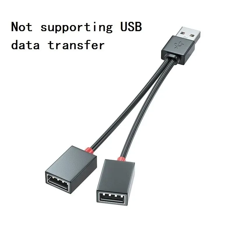 Car Mounted 1 To 2 USB Branching Multi-functional Adapter For Mobile Phones, Tablets, and Extended Multi Interface Hubs