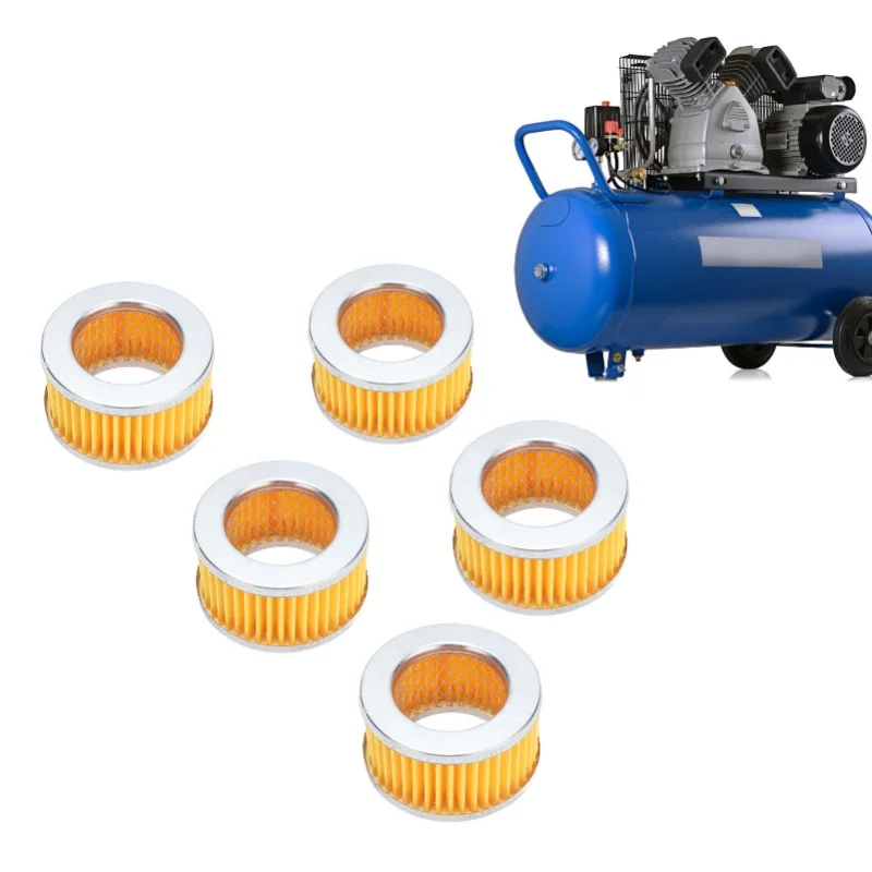 

E5 5Pcs Air Compressor Filter Elements Muffler Accessory Set Kit For Replacement Air Compressor Tools Filter Air Accessories