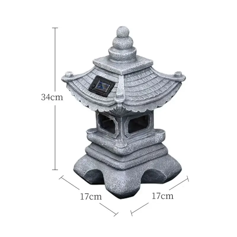 Solar Powered Outdoor Courtyard Landscape Garden Decoration And Decoration Decorations Lawn Imitation Stone Lamp