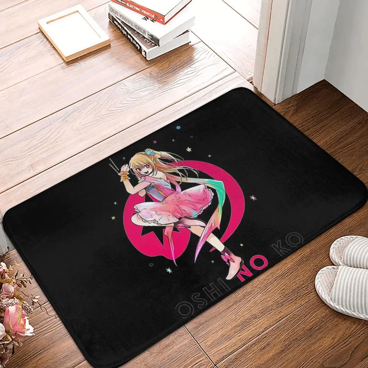 Ruby Hoshino Bedroom Mat Anime Oshi no Ko Doormat Kitchen Carpet Balcony Rug Home Decor