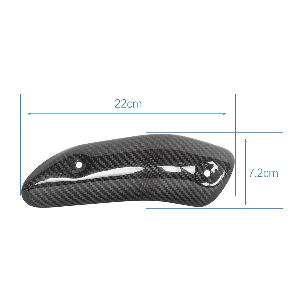 For DUCATI 749 999 2003 2004 2005 2006 100% Carbon Fiber Exhaust Cover Motorcycle Muffler Heat Shield Pipe Guard Fairing