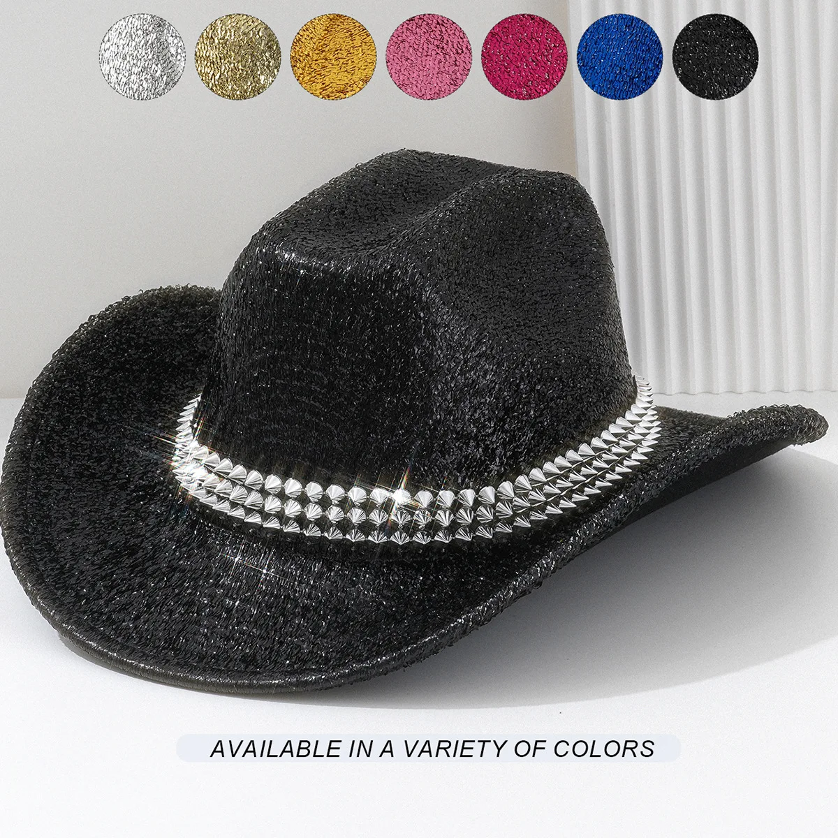 

HongLuan Steampunk Cowboy Hats Women & Western Cowboy Hat Rhinestone Woman for Cowgirl Costume Luxury Cowboy Accessories for Man