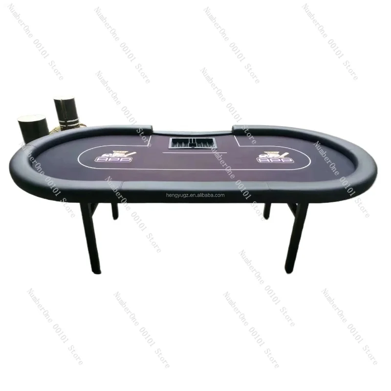 Folding Poker Table with Metal leg Foldable Gambling Table Customized Poker table