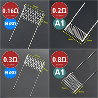 13Type Repair Tool 10/50/100pcs Heat Resistance 0.15 0.16 0.2 0.3 0.4 0.6 0.8ohm Multi Size Mesh Wire no Cotton