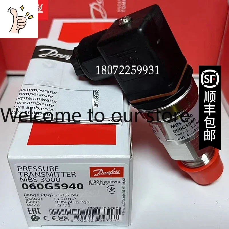 2026.4 Danfoss Pressure Sensor MBS3300 060G7524 0-10BAR Marine Sensor