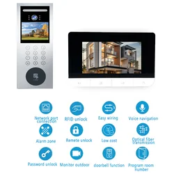 Interphone vidéo pour multi-appartements, sonnette d'immeuble haut, interphone, nouveau design, 2024