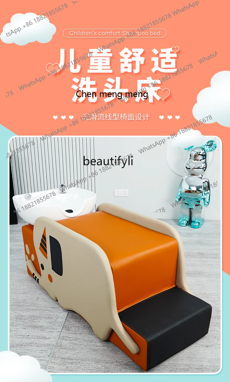 X Hair Saloon Dedicated Shampoo Chair Lying Completely Student Boy Girl Bed Flushing Bed Hairdressing