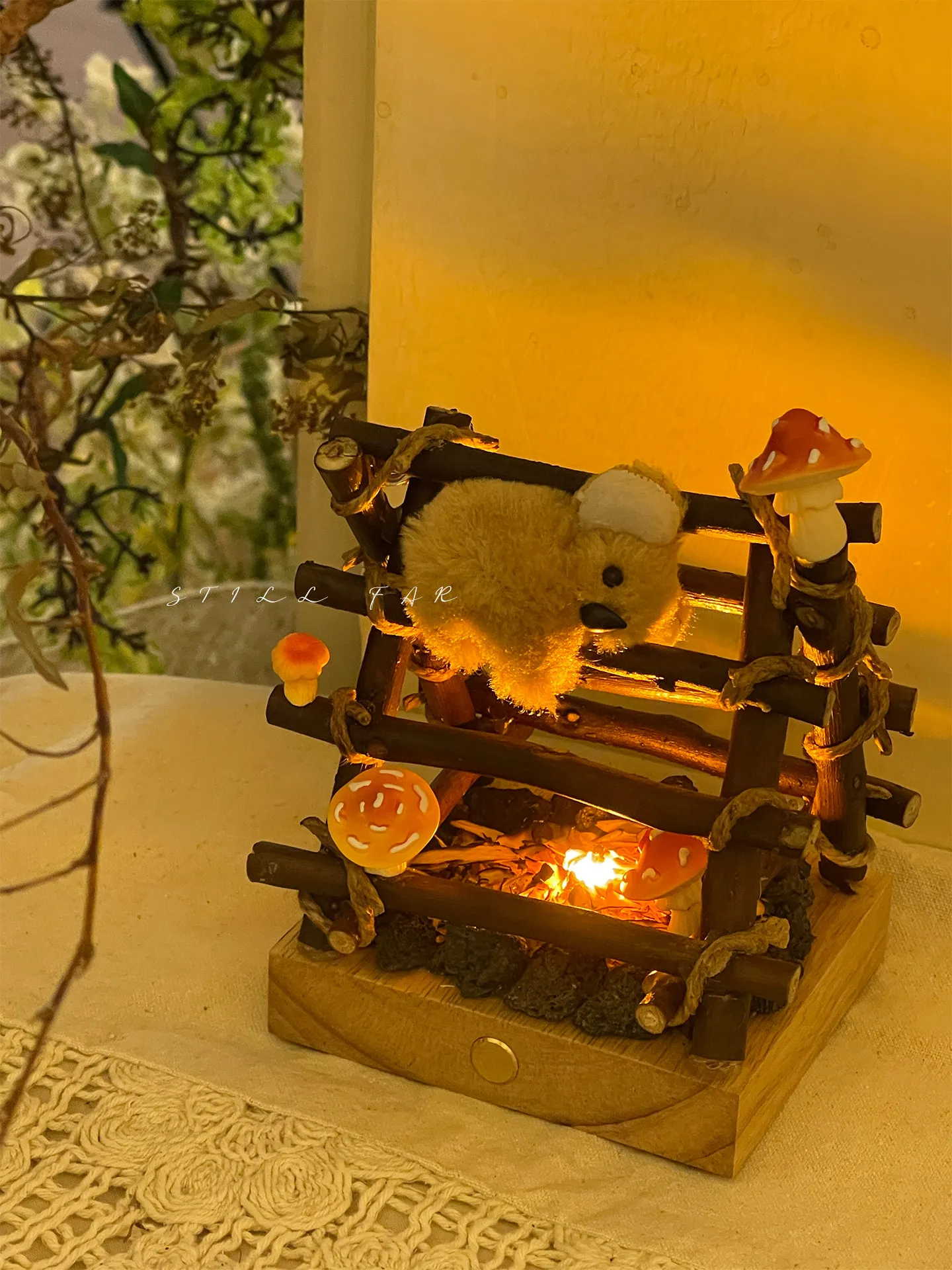 Bonfire parties, flame-free sleep aid aromatherapy ornaments, bedroom night lights, birthday gifts for female besties
