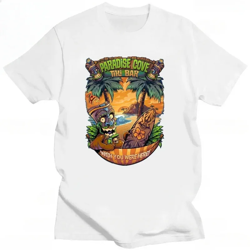 Creative Monkey Island Gamec Printed Men Tops Short Sleeve Casual T Shirts 2024 D Men Summer Tiki Mask T-Shirt men clothing tee