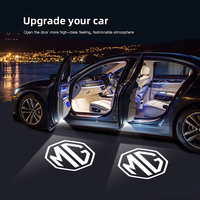 Led HD Car Door Logo Welcome Light Projector Lamps For MG ZS 5 7 6 Cyberster MG4 EV ES5 HS ONE GT GS MG3 EZS 3SW MARVEL Hector