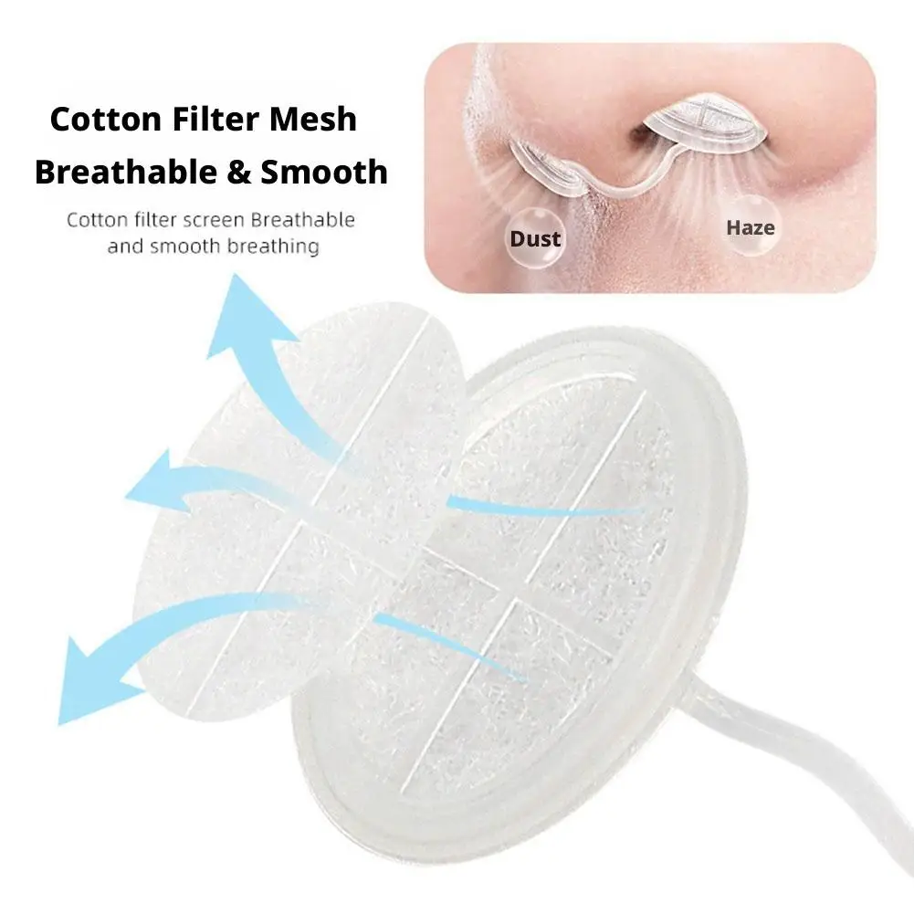 4/10pcs Adult Rhinitis Mask Haze Mask Nose Air Purifier Nasal Plugs for Comfort Invisible Filters Dust-proof Anti-fog Nose Mask