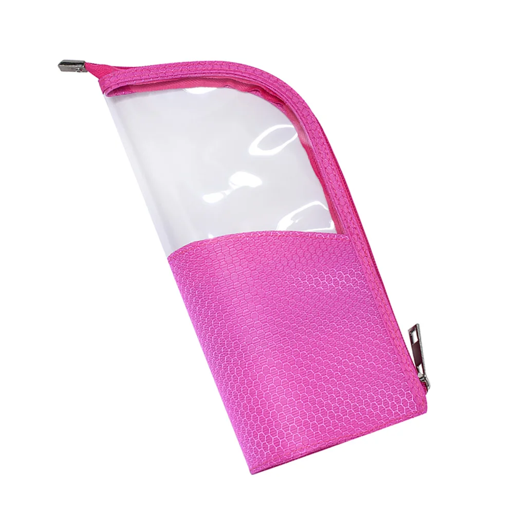 반투명 여행 메이크업 홀더 휴대용 여성 세면도구 보관 여성 메이크업 가방 옥스포드 휴대용 천 가방