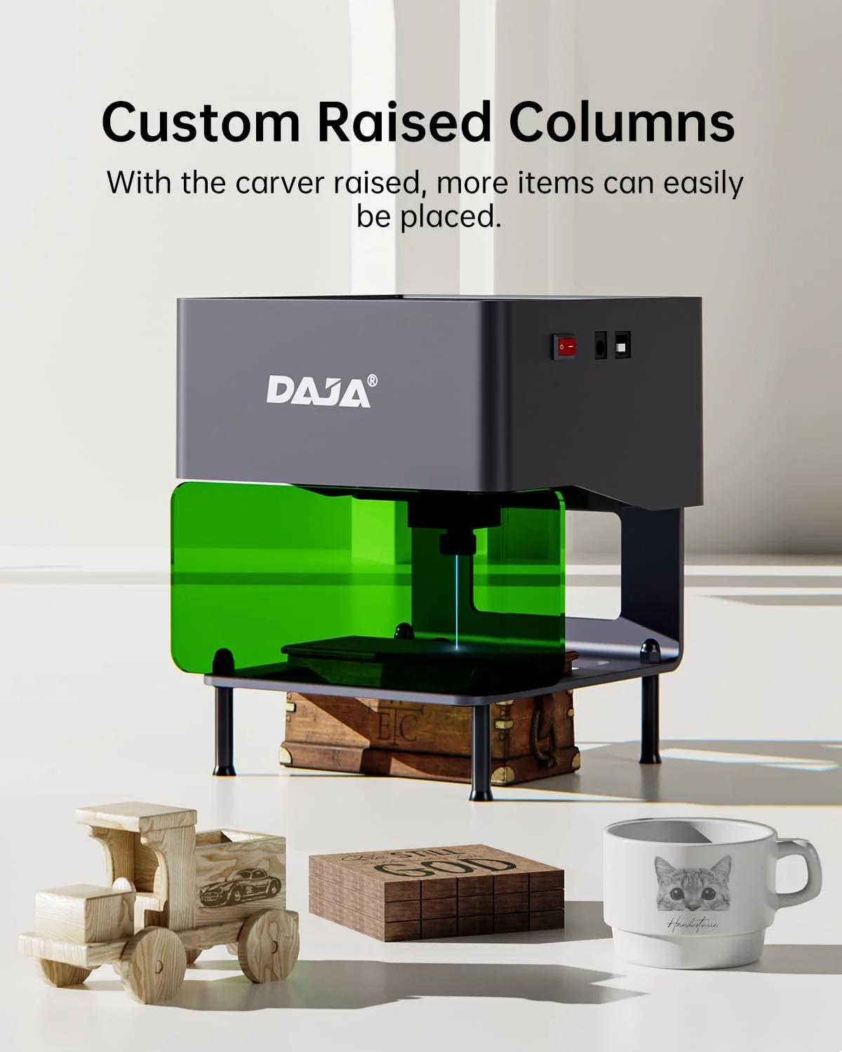 

Factory Supply DJ6 Pro Portable Lase r Engraver Higher Columns DIY Cutter 3.15x3.15in OEM/ODM Wholesale