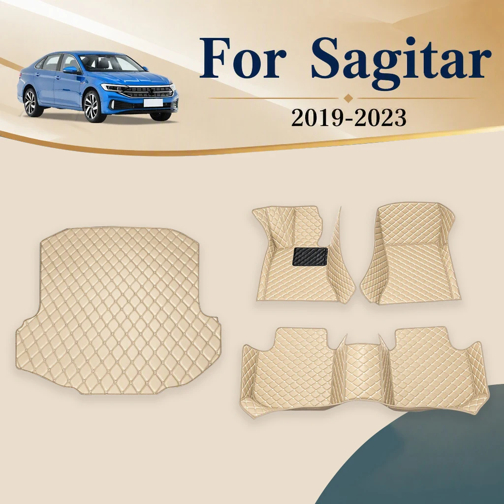 Car Floor Mats Trunk Carpets For Volkswagen vw Sagitar 2023 2022 2021 2020 2019 Auto Accessories Interior Products Covers Parts
