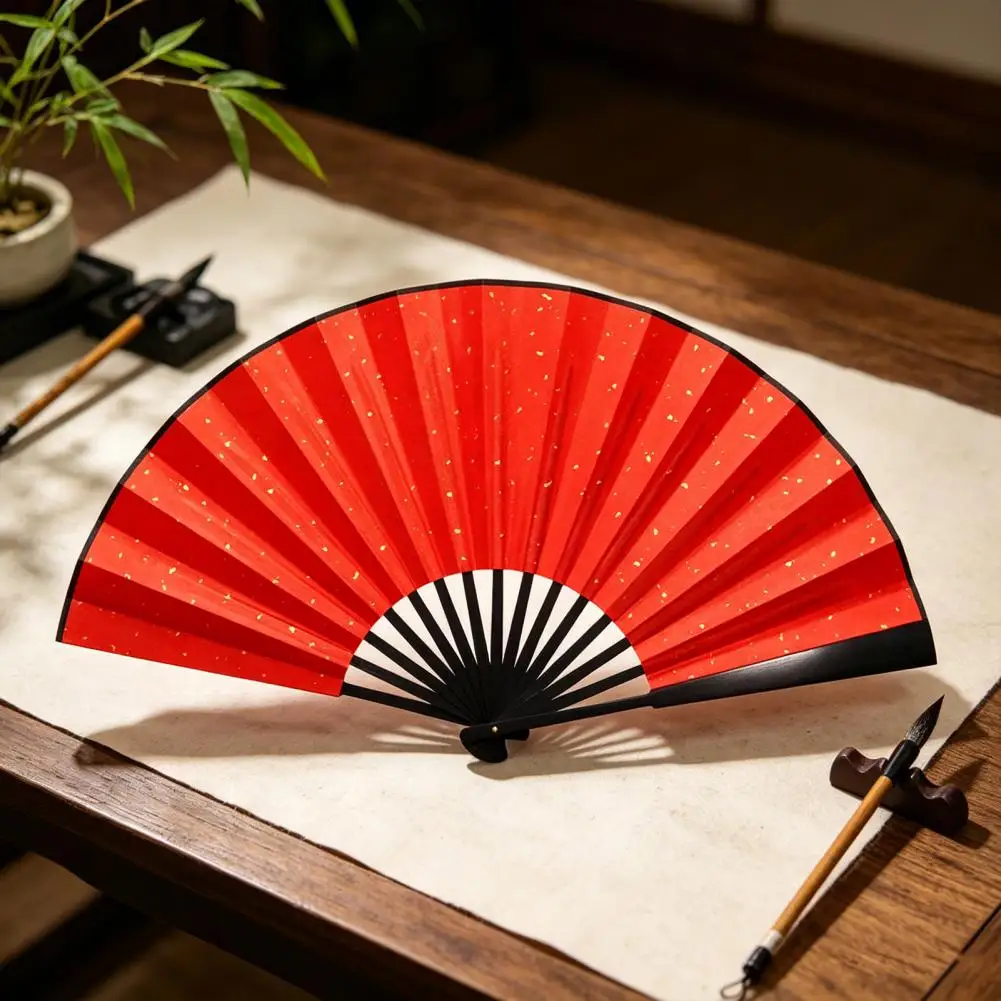 Silk Bamboo Folding Fan DIY Calligraphy Painting Men Women Hand Held Fan Summer Portable Cooling Fan Party Favors