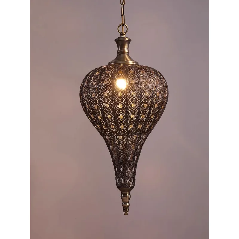 

Thai retro wrought iron chandelier, designer creative light luxury lighting South East Asia villa club lamps