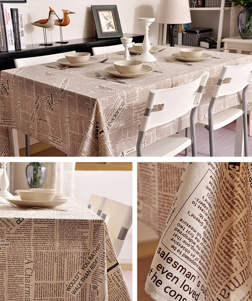 Christmas Tablecloth Christmas Tree and Deer Linen and Cotton Fresh Table Cloth New Korean Style Toalha De Mesa