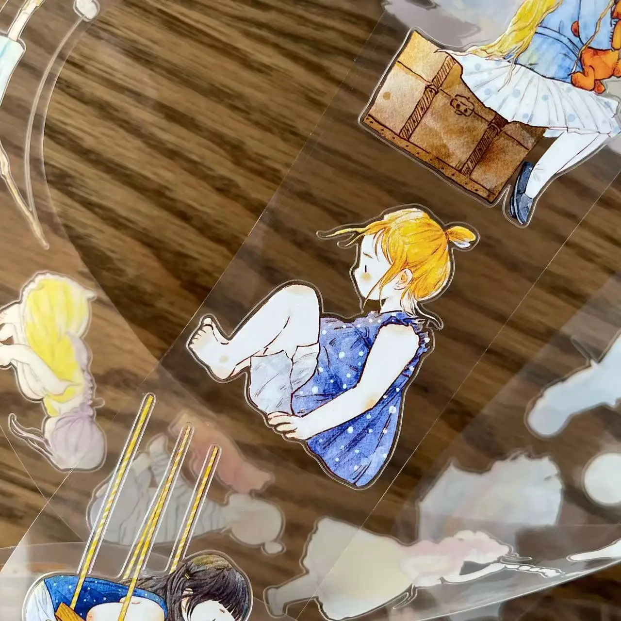 غابة فرس البحر المجلد.7 فتاة البراءة الطفولية A40 اشي شريط PET لصنع البطاقات لتقوم بها بنفسك سكرابوكينغ ملصق مزخرفة #5