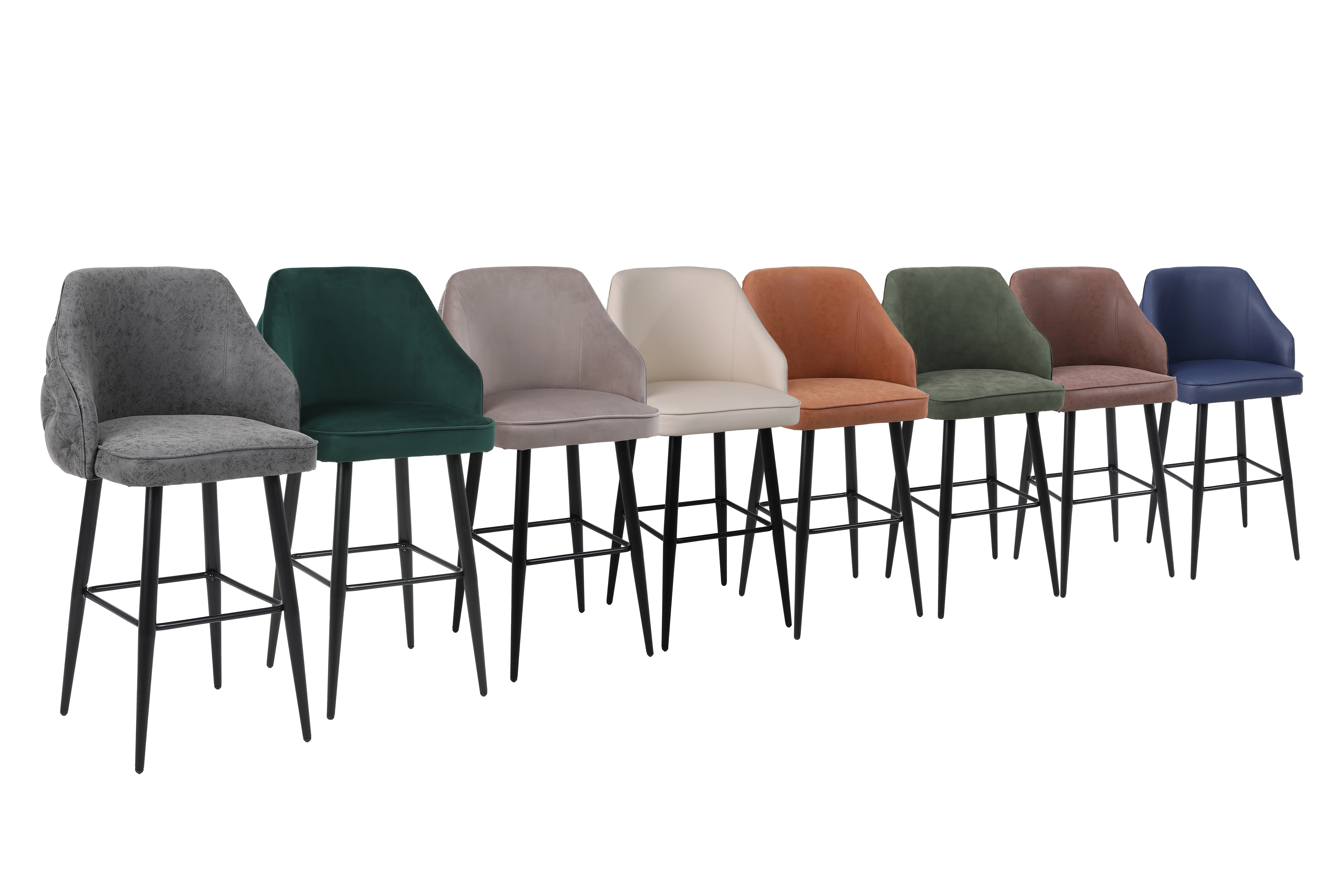 High Stools Bar Chairs Modern Leather Stool Furniture