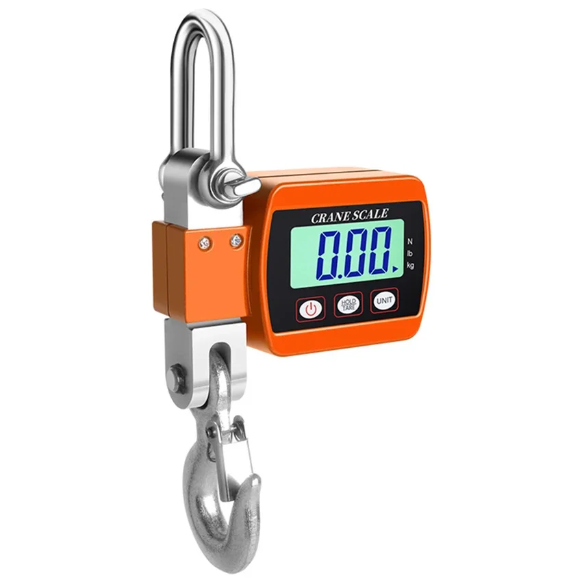 

300KG/500KG Digital Crane Scale Portable Hanging Scale Heavy Duty Crane Scale LCD Backlight Industrial Hook Scales Unit Change