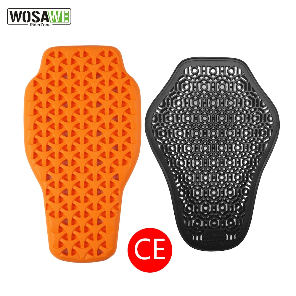 CE Level 1 Motocross Jacket Insert Back Pads Motorbike Riding Built-in Back Armor Spine Anti-fall Motorcycle Back Protector