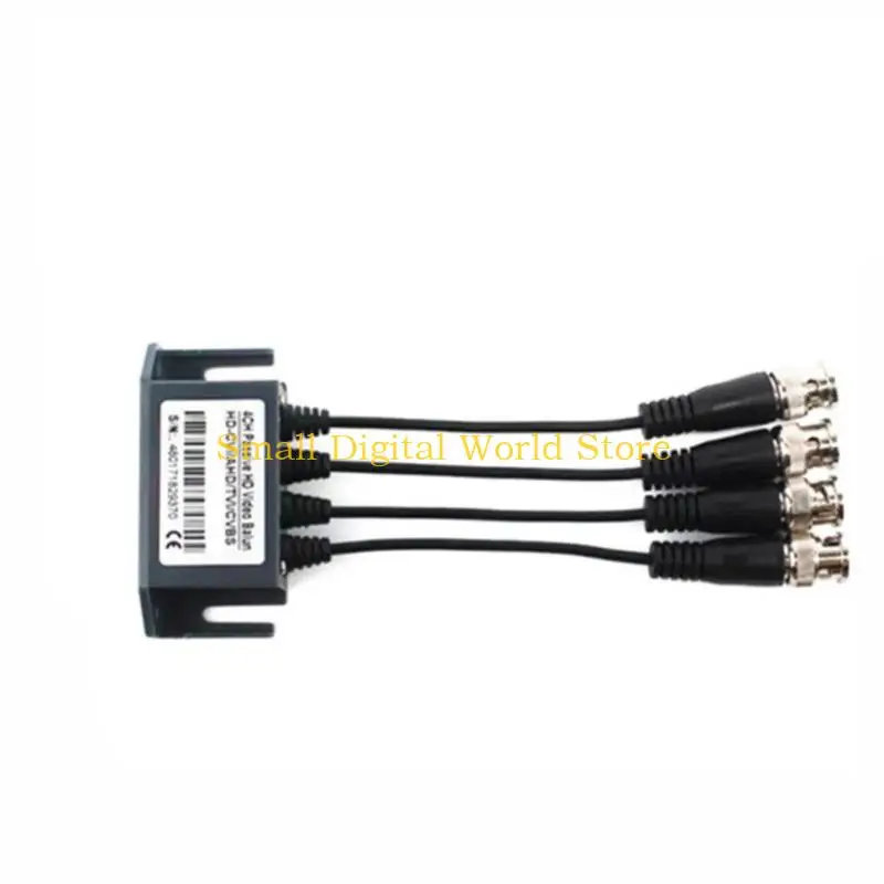 77UB 4Channel Twisted Transmitter BNC to UTP Adapter for Seamlessly Integration in Security Camera Networking HDCVI