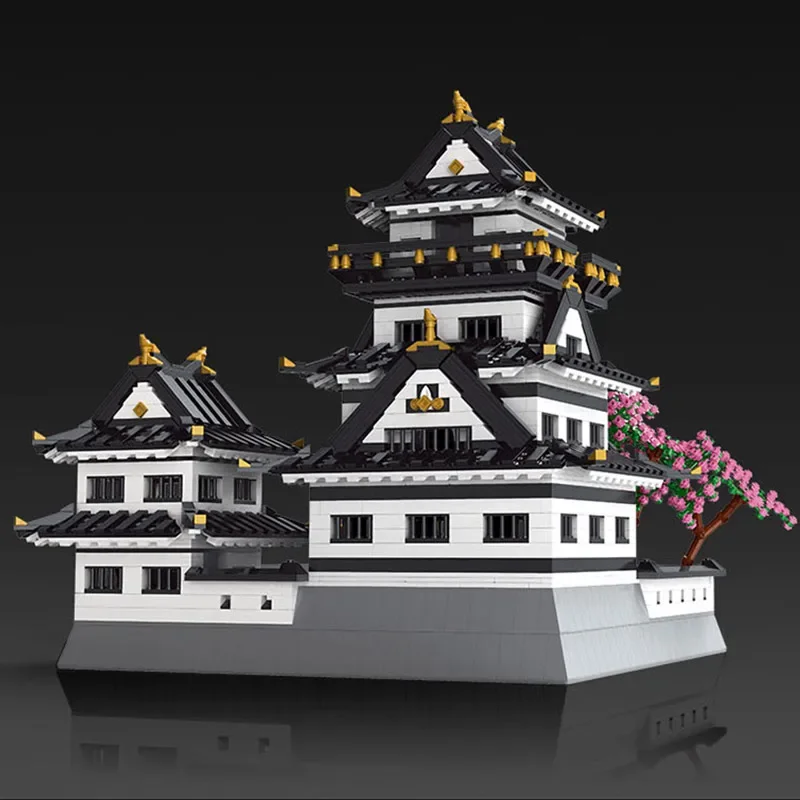 Himeji Model zamku klocki MOC 22006 styl japoński miasto modułowa architektura klocki pomysły zestaw zabawek prezent dla dzieci chłopców dziewcząt