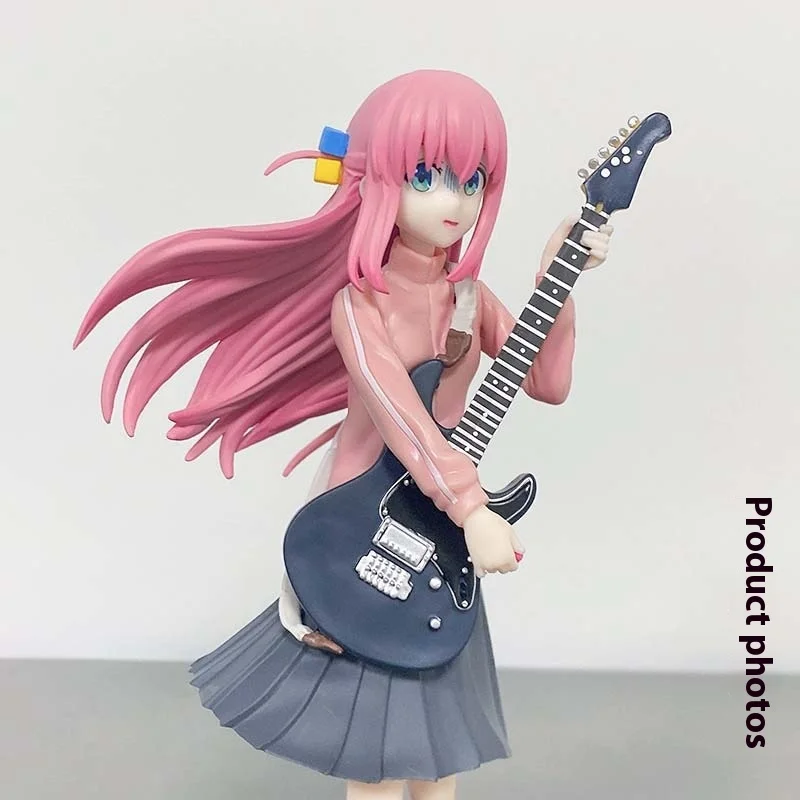 متوفر في المخزون Bocchi the Rock! مجسم Goto Hitori - تمثال PVC لفتاة الجيتار مقاس 18 سم، أنيمي رسمي قابل للجمع مع قواعد العرض