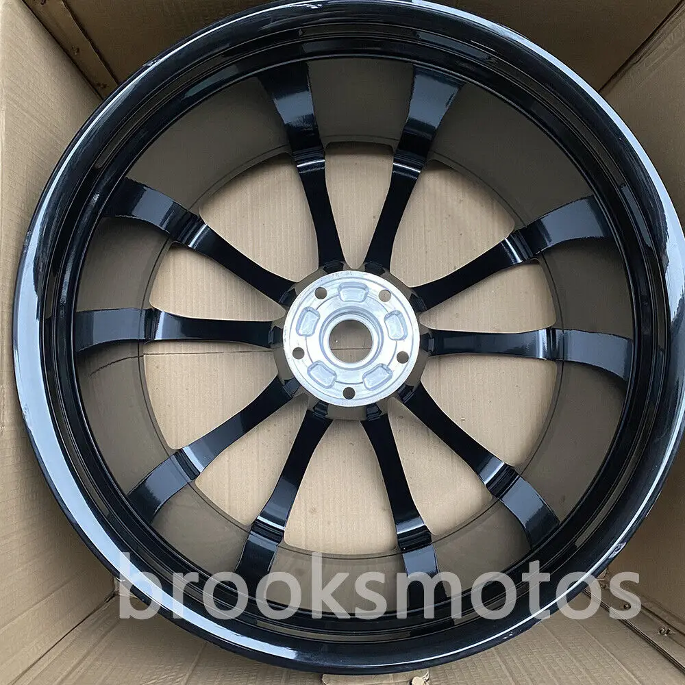 23" TWIN 5 SPOKE GLOSS BALCK STYLE FORGED WHEELS RIMS FIT 2016+ AUDI SQ7 Q8 RSQ8