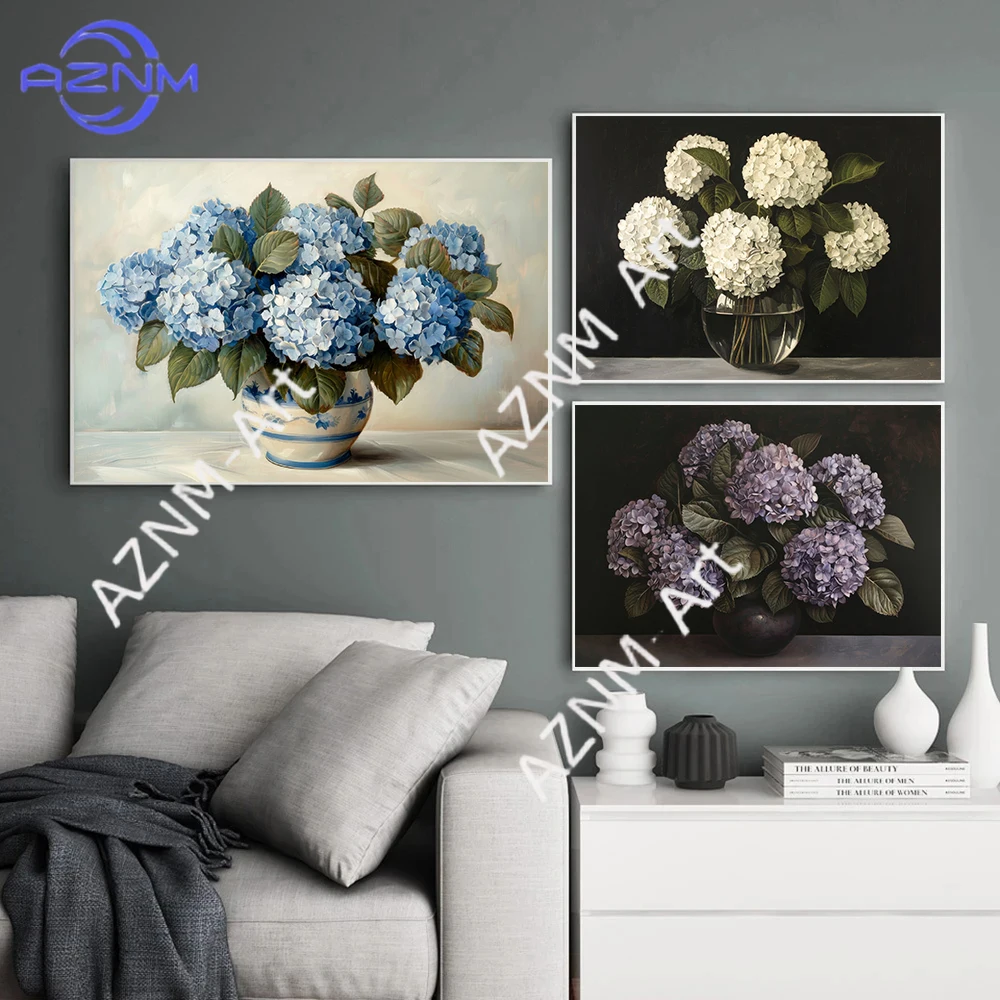 Retro Bouquet Pink Roses Nordic Fashion Floral Still Life Posters Prints Canvas Painting Wall Art Picture Living Room Home Decor