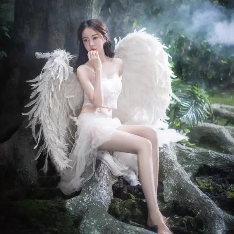 Model Walking Show Stage Performance  Large Feather Wing Prop Cosplay  Wedding Halloween Christmas Birthday Props