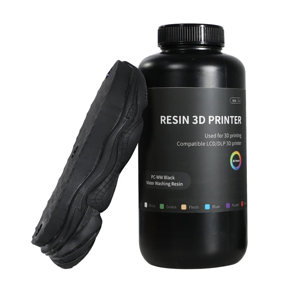 1kg New Water Washable UV Photopolymer Resin 405nm Liquid Material Fit LCD MSLA DLP Light Curing Desktop 3D Printing Machines