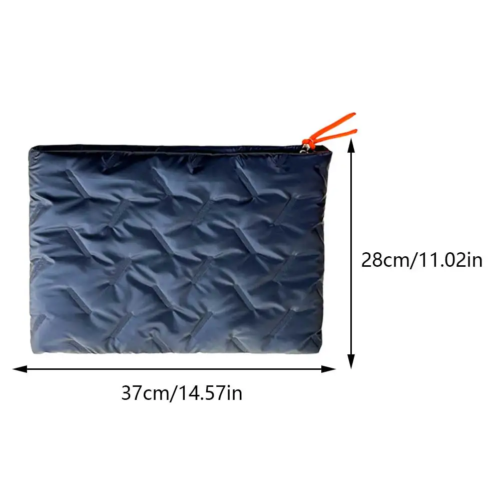 حقيبة كمبيوتر مقاومة للماء حقيبة كمبيوتر محمول بسحاب غطاء جيب الكمبيوتر حقيبة بوليستر عمودية مناسبة لـ 14 في دفتر الملاحظات