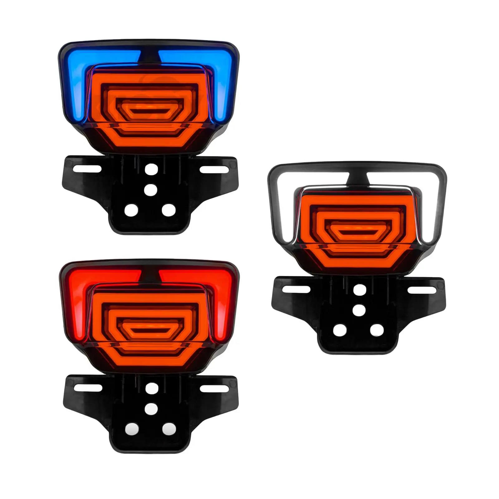 Motorcycle LED Tail Light Dynamic Brake Light Integration Rear Taillight Blinker Accessory Stop Running Lamp for Motorbike