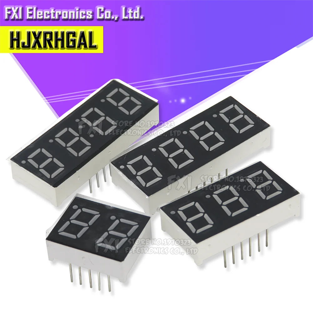 5PCS 0.36inch LED display 7 Segment 1 Bit/2 Bit/3 Bit/4 Bit Digit Tube Red Common Cathode / Anode Digital 0.36 inch led