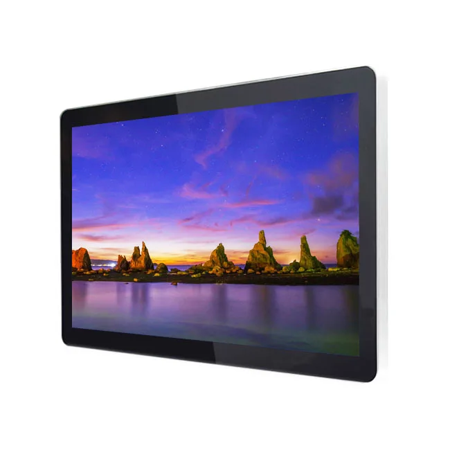 outdoor high brightness 1000nits 27 inch touch screen video player display monitor for advertising/commercial application