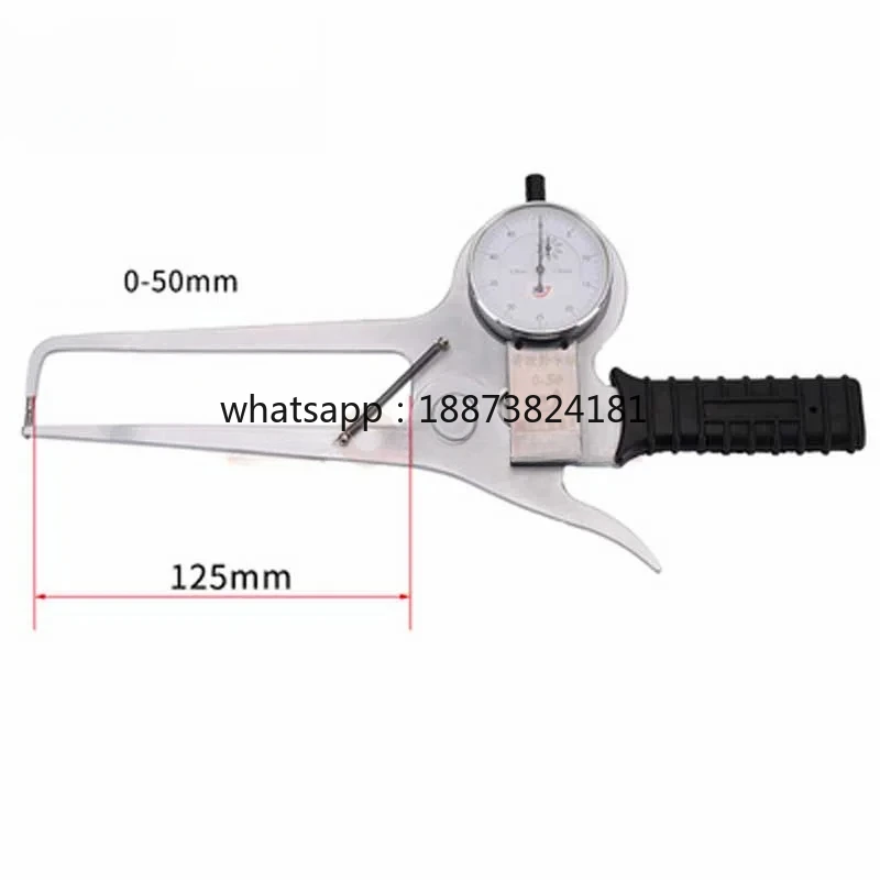 0-50mm Snap Gage Outside Diameter Dial Caliper Thickness Gauge Throat Depth 125mm Measurement Tool fast shipping
