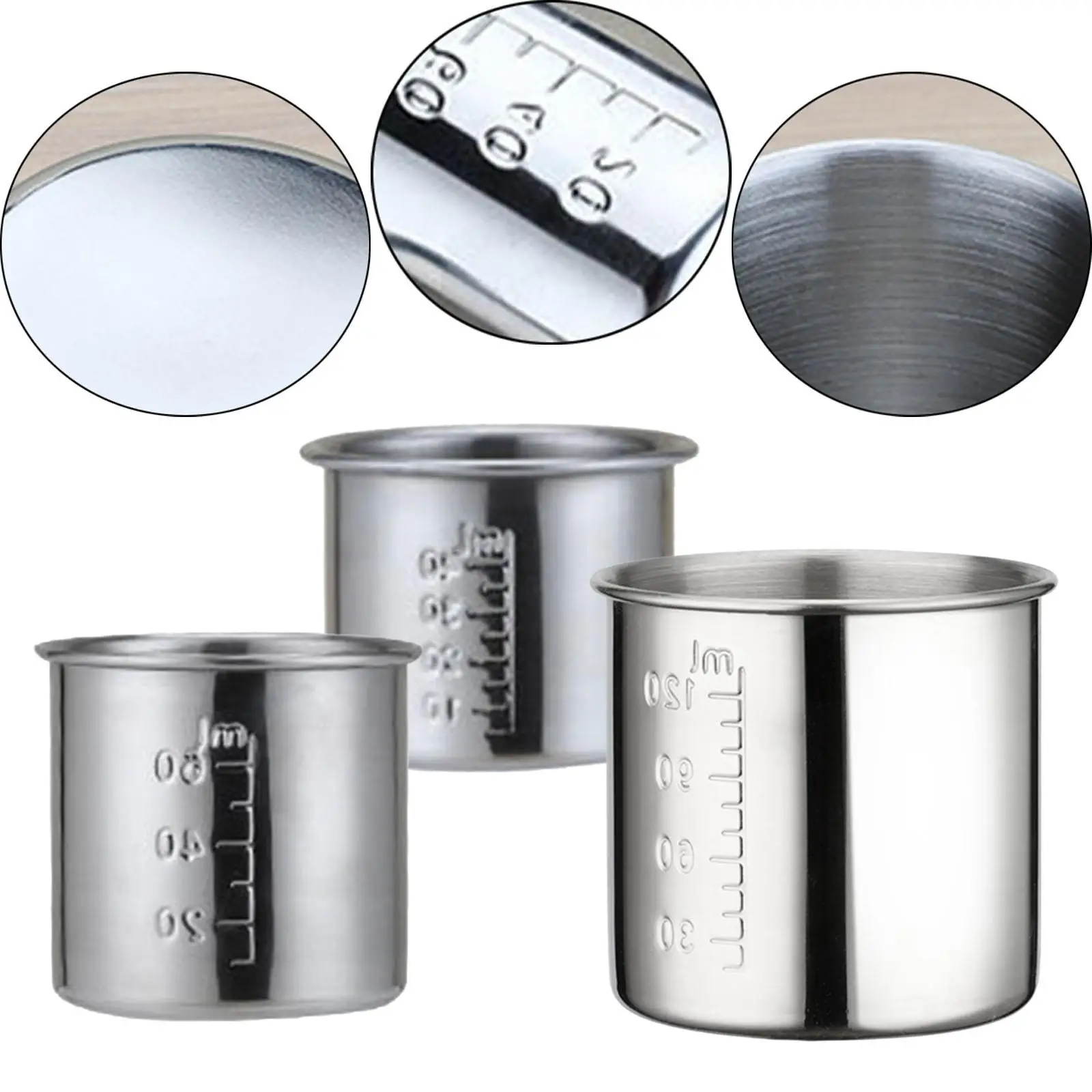 

Graduated Medicine Cup Wine Tool Unbreakable Practical Multi Function Measuring Jigger Homecare Use for Kitchen Bar Household