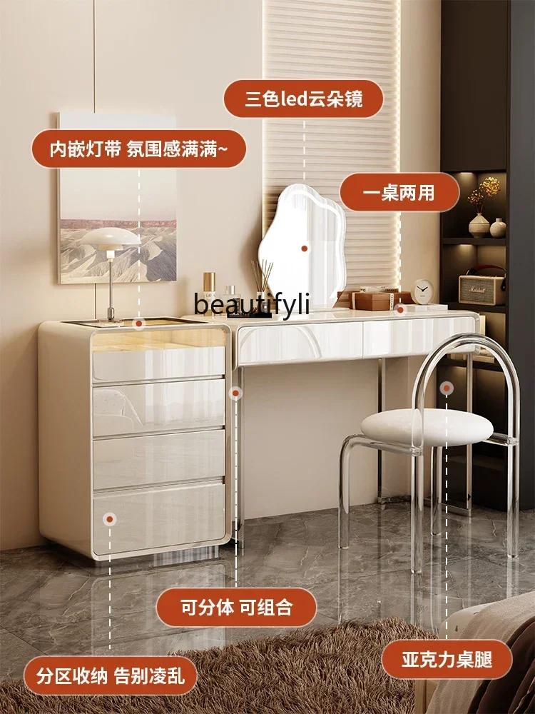

Italian dresser small apartment makeup table bedroom modern jewelry cabinet makeup table