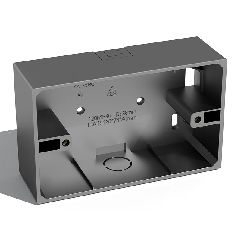 

ELEGAN Standard Electrical Equipment 118 Type External Mounting Wall Box Enclosure For Home intelligent touch switch wifi switch