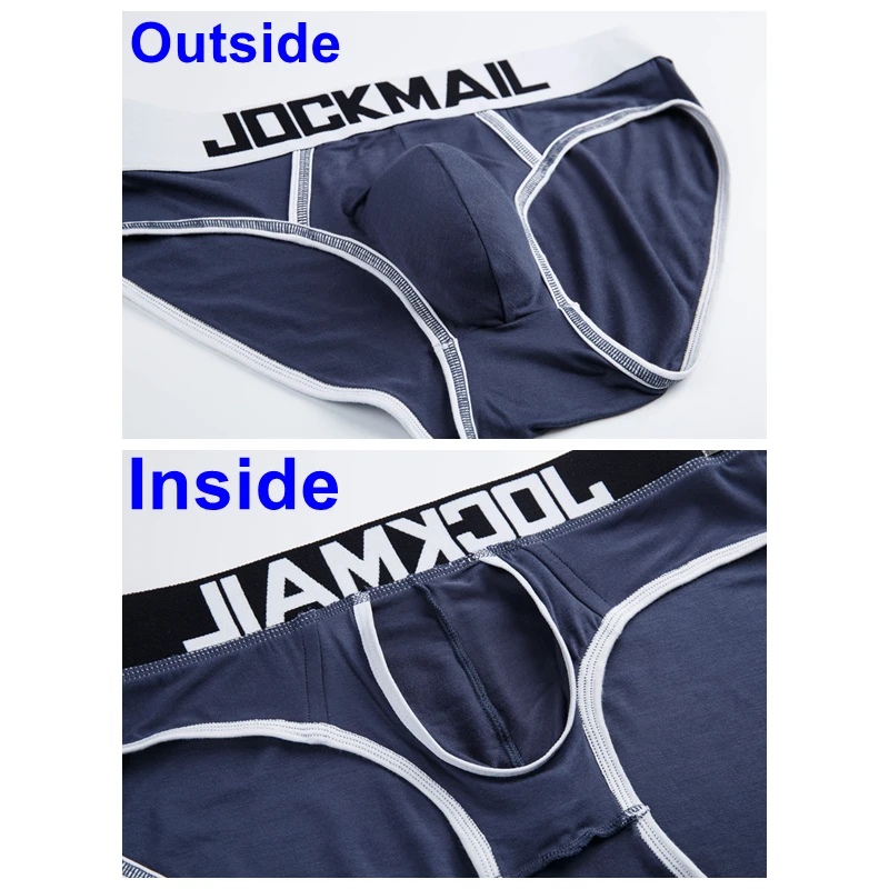 Men Sexy Underwear with Bulge Penis Pouch Elastic U-Convex Breathable Bottomless Sexy Lingerie Gay Comfortable Modal Underpants